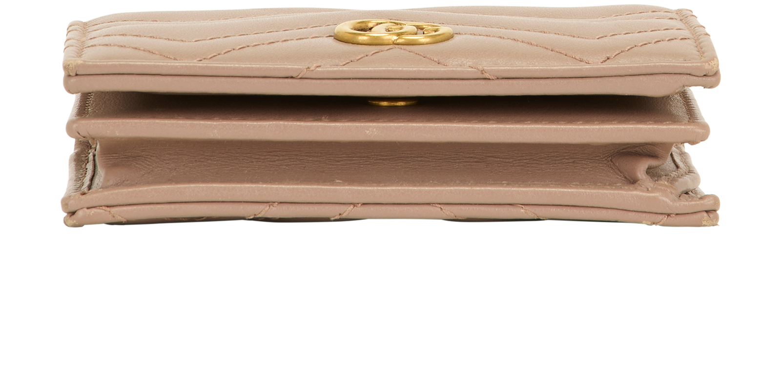 Gucci Marmont Small Wallet, &pound;210, Accessories, Taupe, Leather, Top view